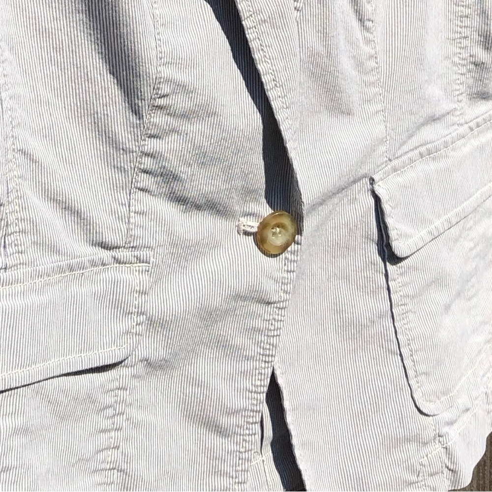 Loft One Button Blazer Jacket Size 2 - image 3